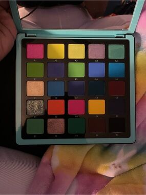 Anastasia Beverly Hills Teal and Gold Norvina Collection eyeshadow palette